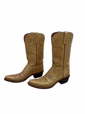 Vintage Patent Leather Cowgirl Boots by Lucchese